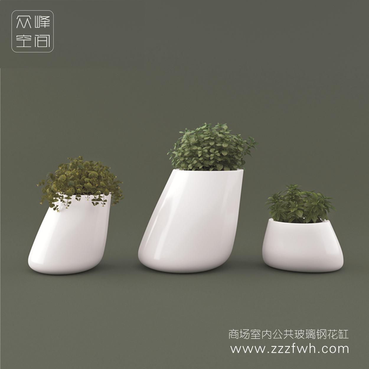 商場(chǎng)玻璃鋼公共花器